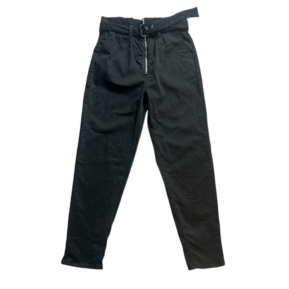 NWT JOE'S Jeans Calypso Paperbag Hi-Rise Tapered Ankle Jeans Black - Picture 2 of 9